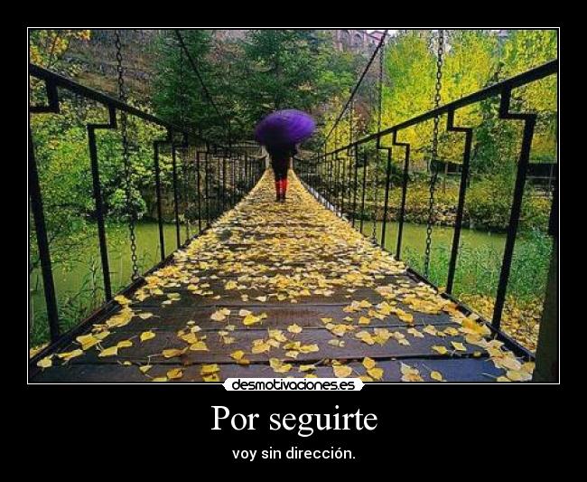 Por seguirte -