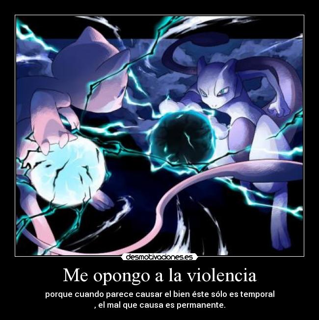 Me opongo a la violencia -