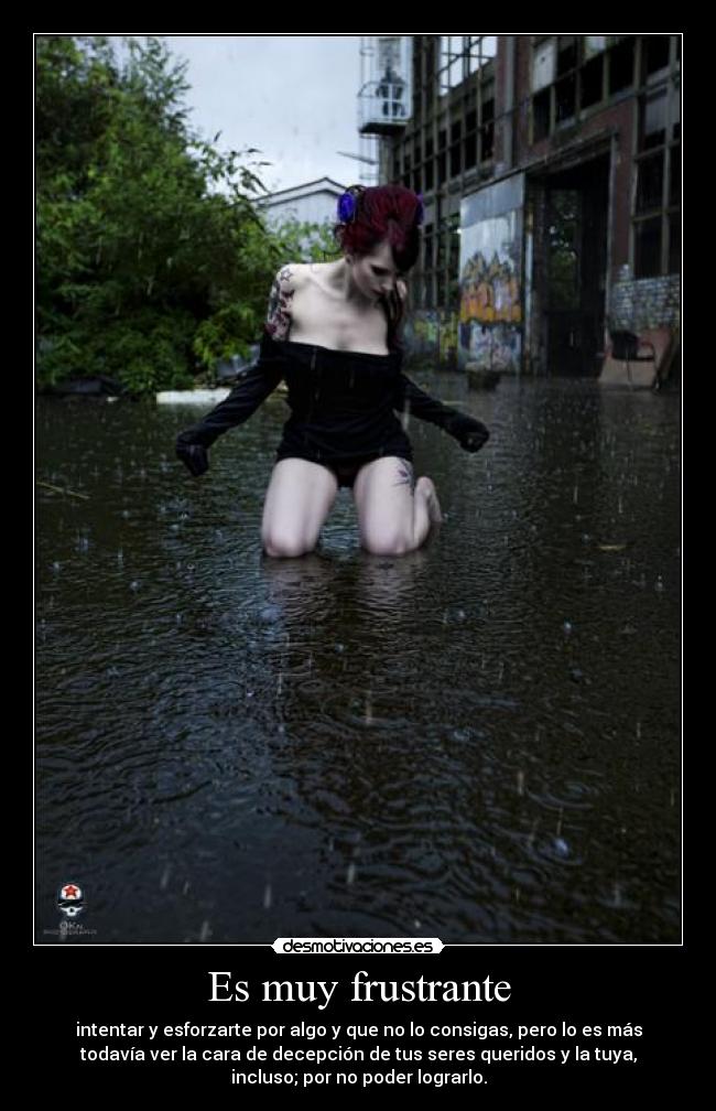 carteles algo deprimente pero bueno frustrante decepcion intentar conseguir esforzar lograr lluvia desmotivaciones