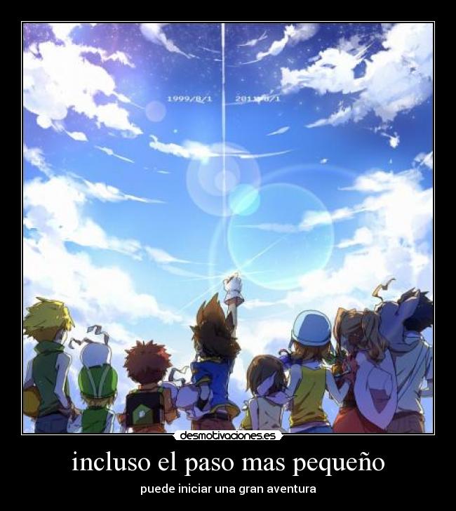 incluso el paso mas pequeño -