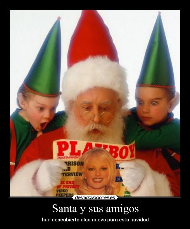 Santa y sus amigos - han descubierto algo nuevo para esta navidad