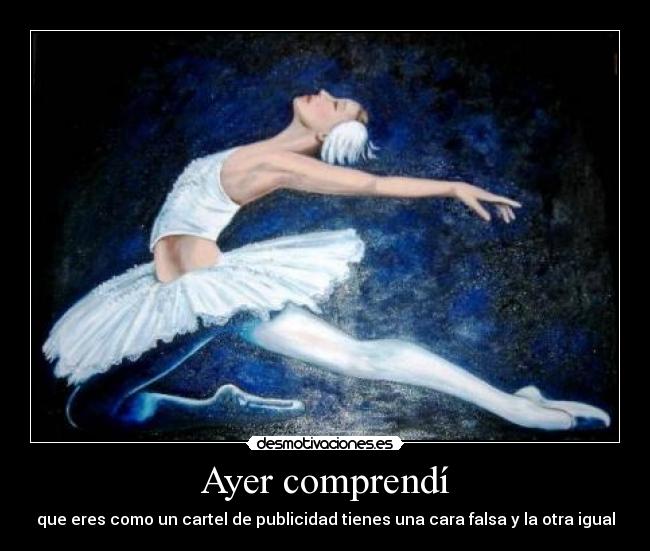 Ayer comprendí -