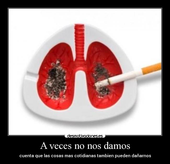 A veces no nos damos - cuenta que las cosas mas cotidianas tambien pueden dañarnos