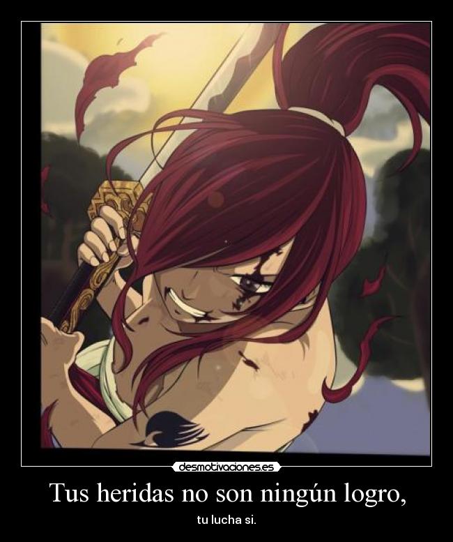 Tus heridas no son ningún logro, - tu lucha si.