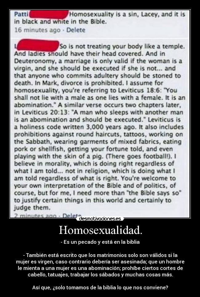 Homosexualidad. -