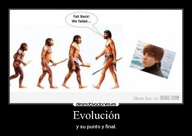 Evolución - y su punto y final.