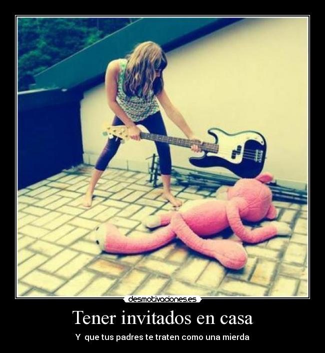 Tener invitados en casa -