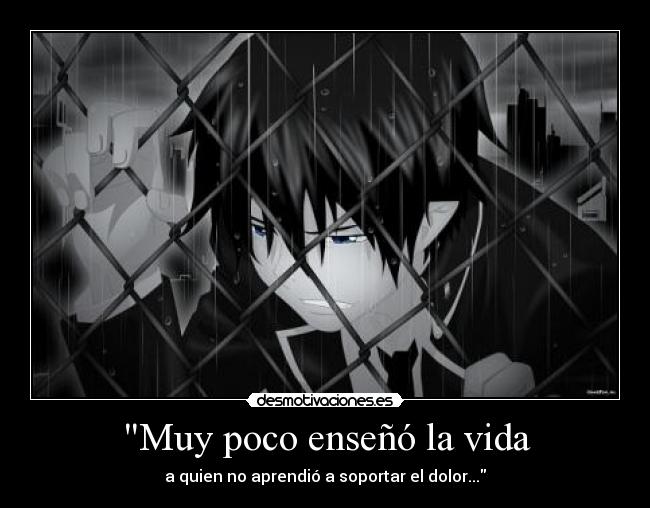 Muy poco enseñó la vida -