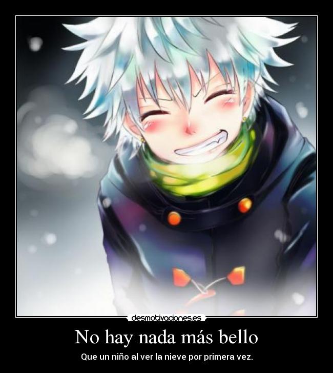 No hay nada más bello - Que un niño al ver la nieve por primera vez.