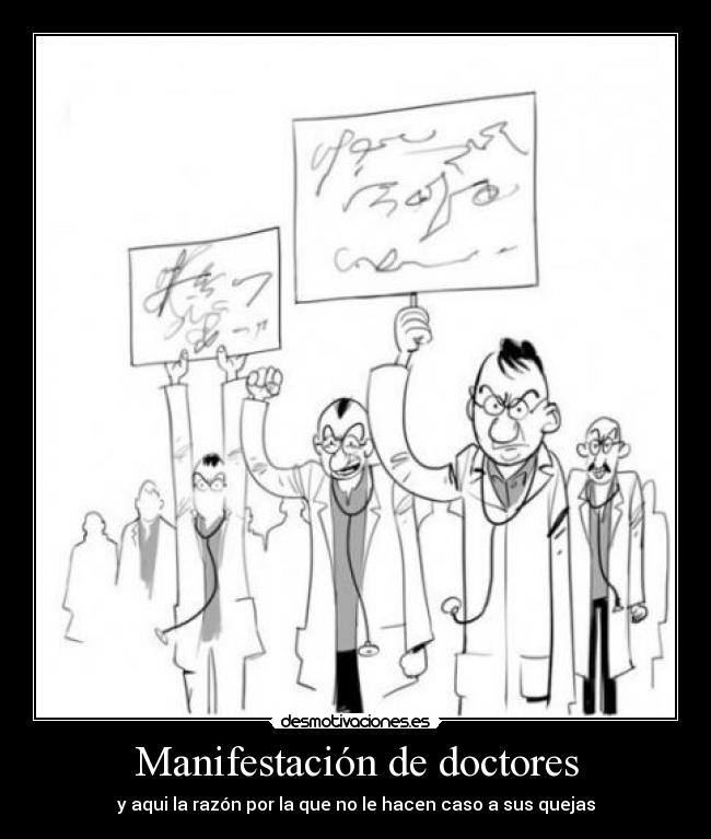 Manifestación de doctores -