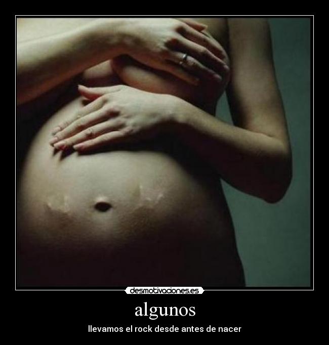 carteles rock nacer panza bebe desmotivaciones