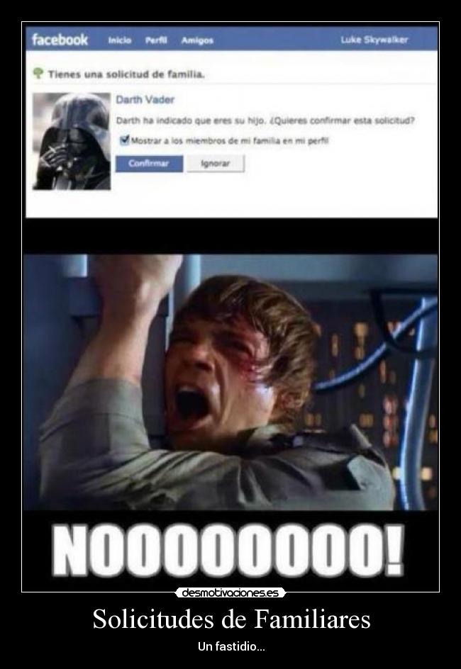 Solicitudes de Familiares - Un fastidio...