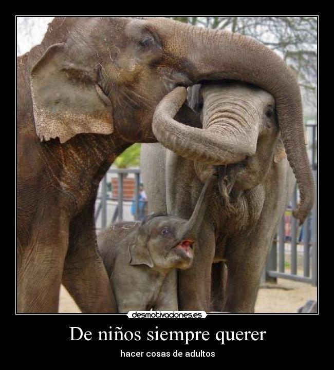 De niños siempre querer - hacer cosas de adultos