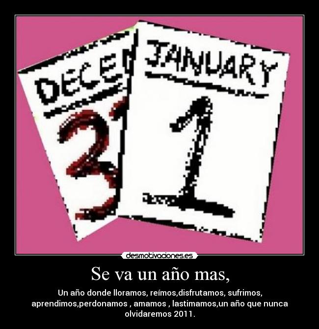 Se va un año mas, - 