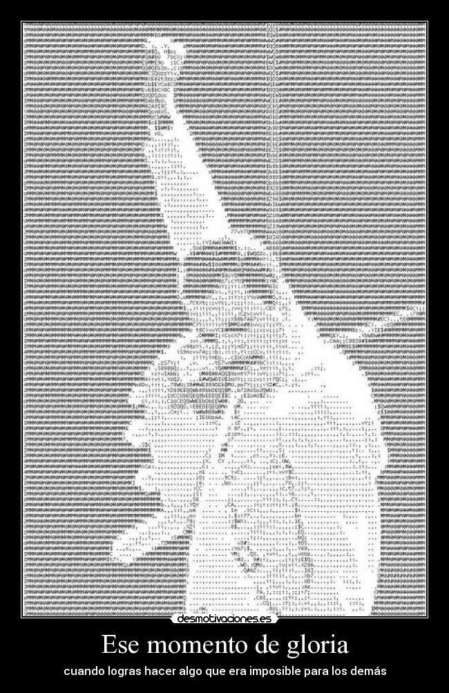 Ese momento de gloria - 