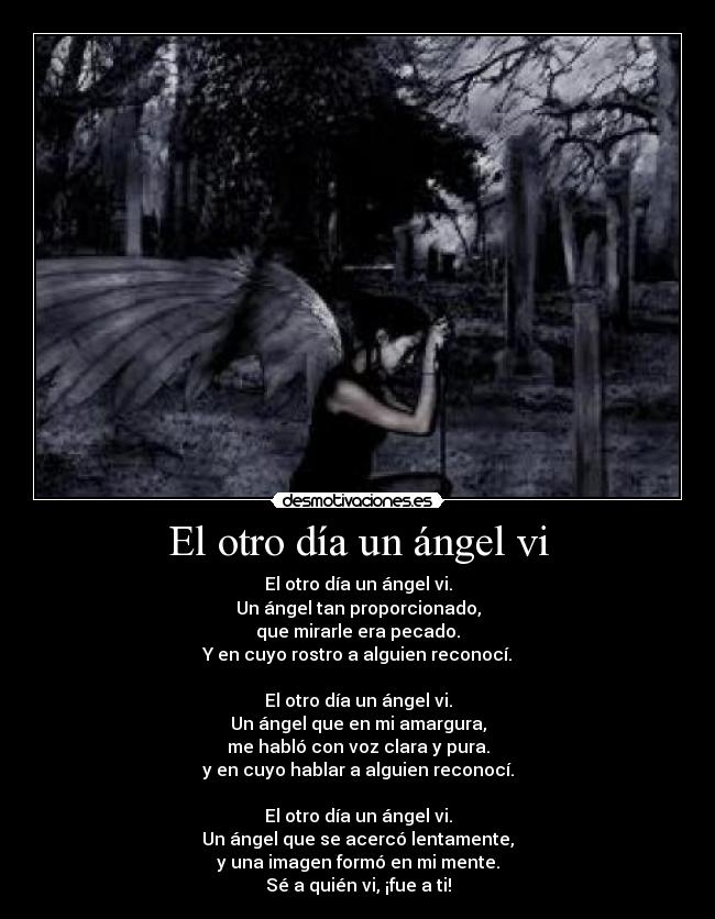 El otro día un ángel vi -