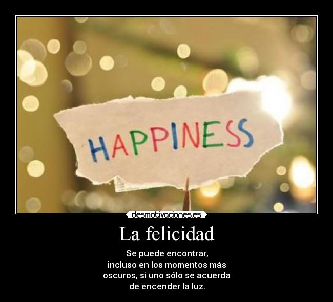 La felicidad -