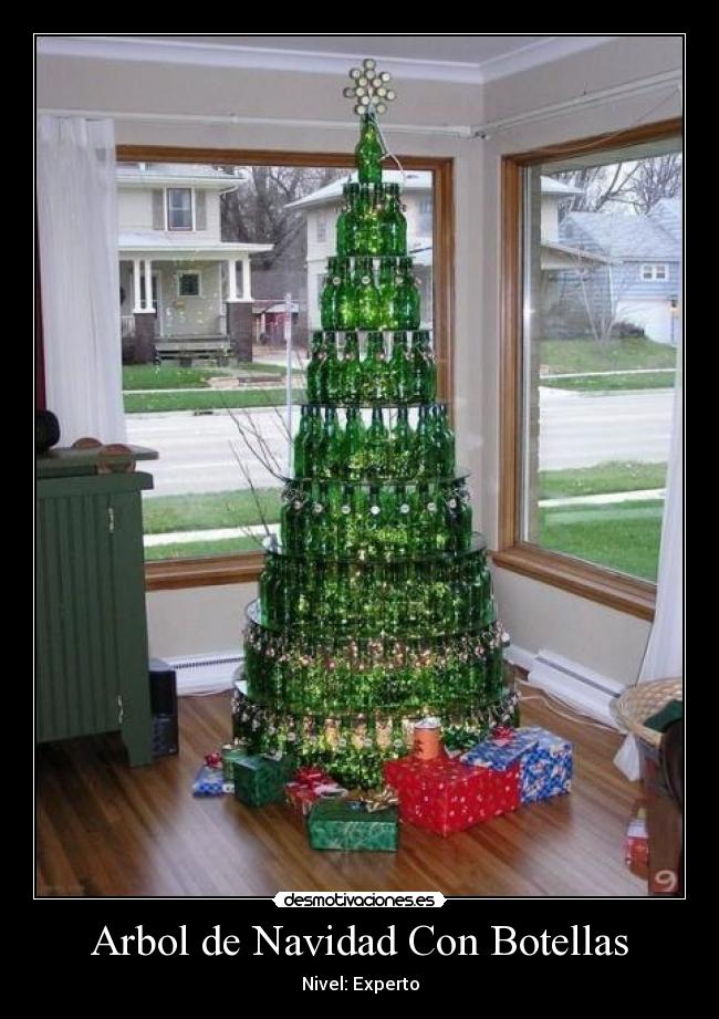 Arbol de Navidad Con Botellas - 