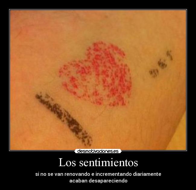 Los sentimientos -