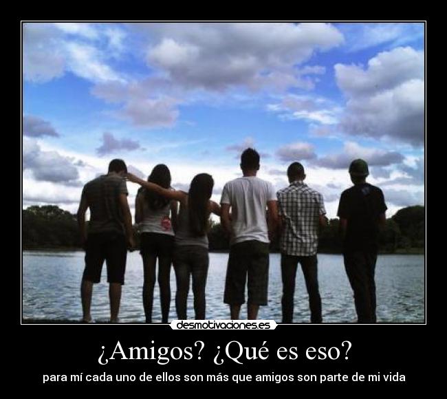 ¿Amigos? ¿Qué es eso? -