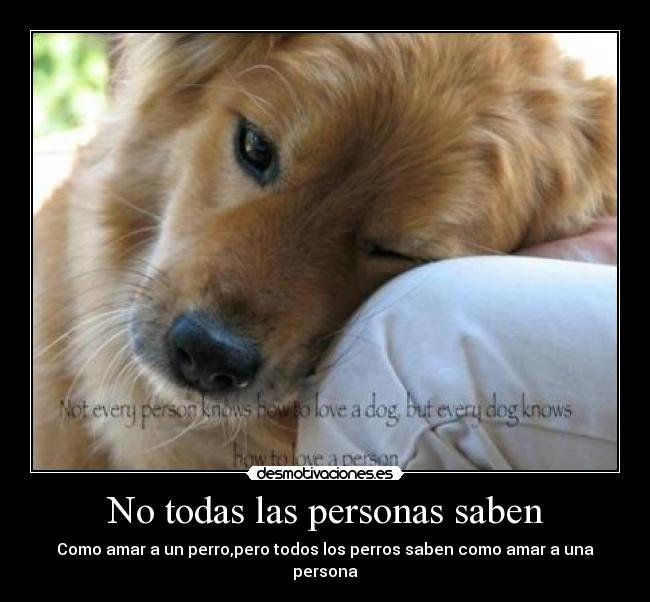 No todas las personas saben -