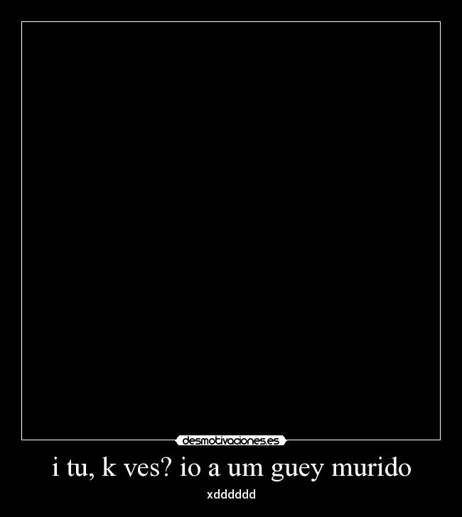 i tu, k ves? io a um guey murido - xdddddd