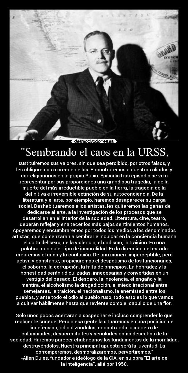 Sembrando el caos en la URSS, - 