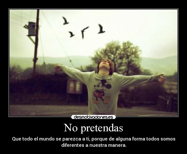 No pretendas -