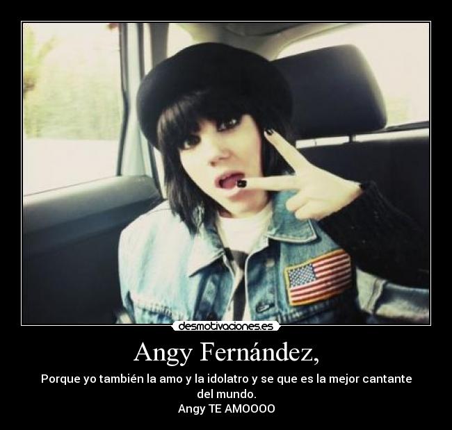 Angy Fernández, -