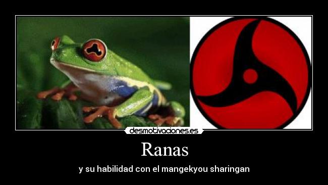 Ranas - y su habilidad con el mangekyou sharingan