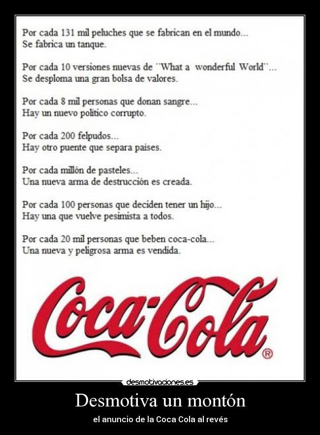 carteles coca cola reves desmotivaciones