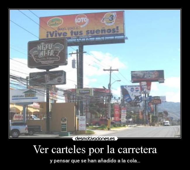 Ver carteles por la carretera - 