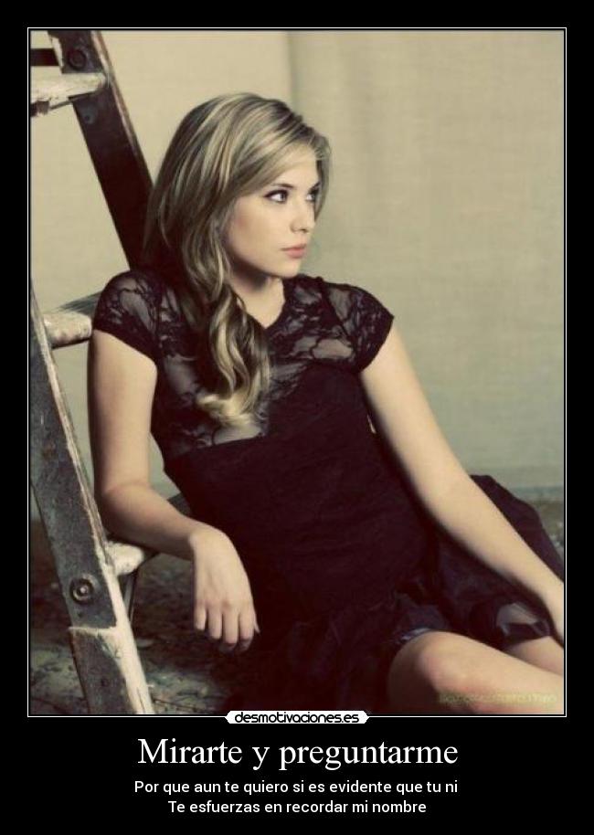 Mirarte y preguntarme -
