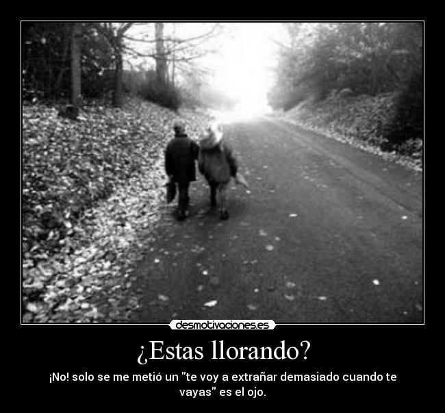 ¿Estas llorando? - 