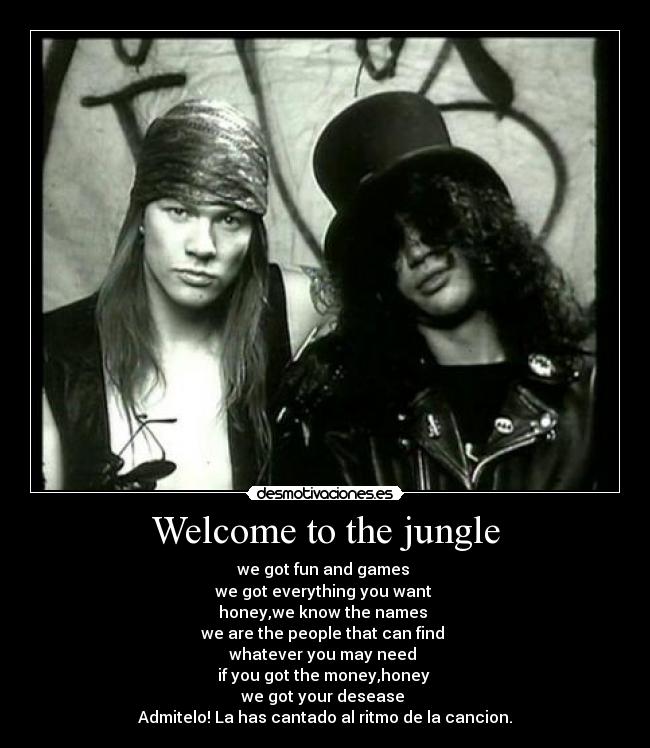 Welcome to the jungle -