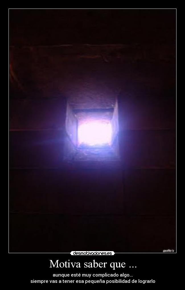 Motiva saber que ... -