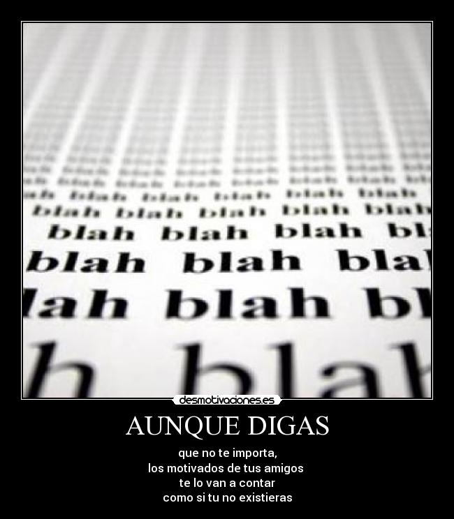 AUNQUE DIGAS - 