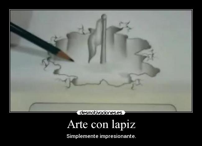 Arte con lapiz - Simplemente impresionante.