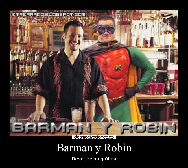 Barman y Robin - Descripción gráfica