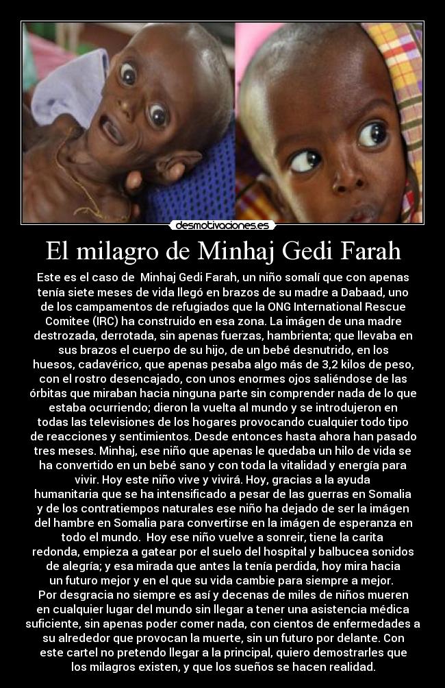 El milagro de Minhaj Gedi Farah -