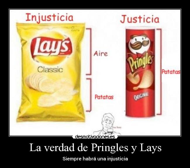 La verdad de Pringles y Lays -
