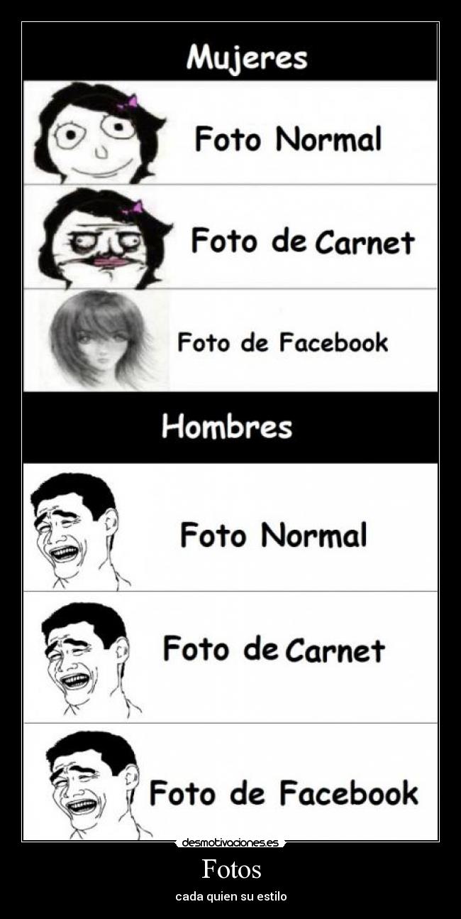 Fotos - cada quien su estilo