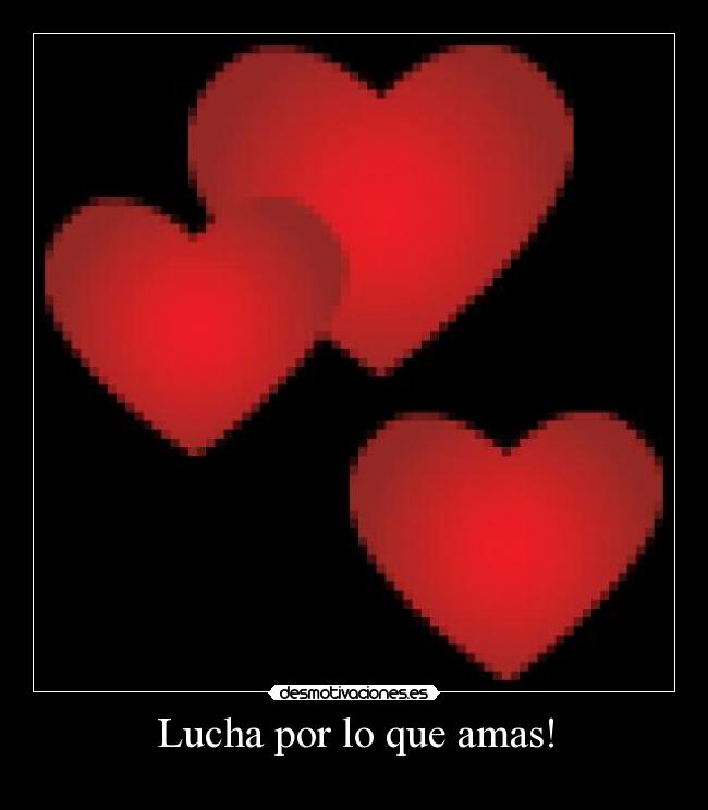 Lucha por lo que amas! -