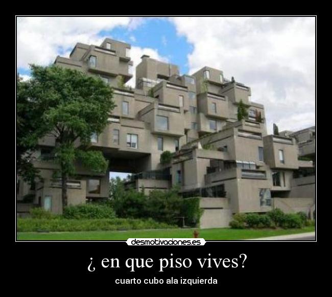 ¿ en que piso vives? -