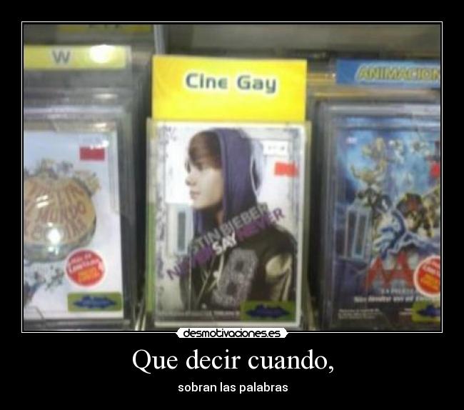 Que decir cuando, - sobran las palabras