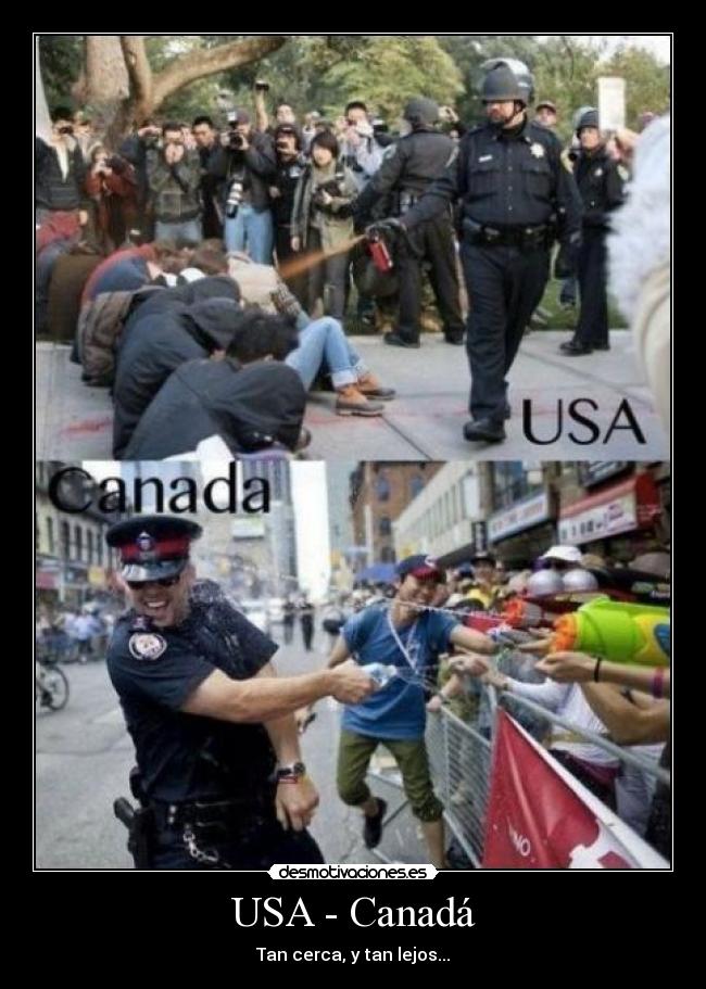 USA - Canadá - Tan cerca, y tan lejos...