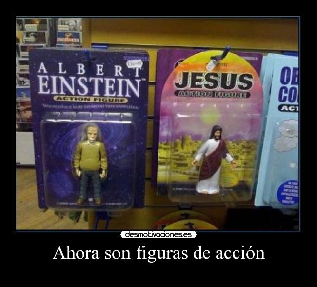 Ahora son figuras de acción -
