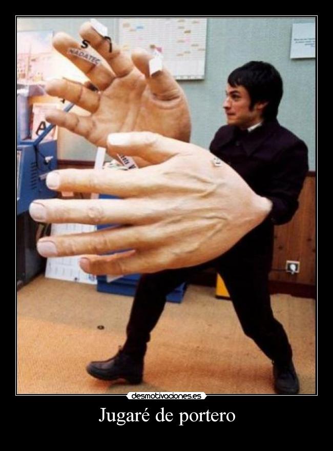 Jugaré de portero -