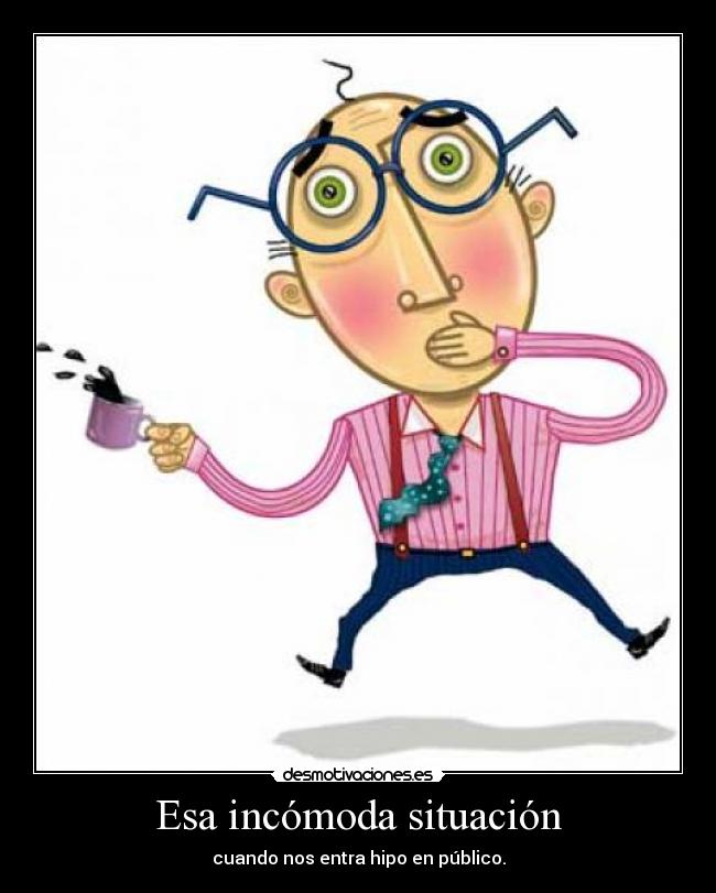Esa incómoda situación - cuando nos entra hipo en público.