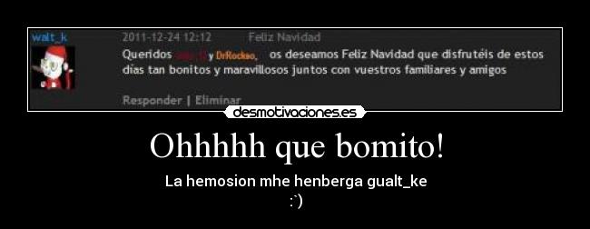 Ohhhhh que bomito! - La hemosion mhe henberga gualt_ke
:`)